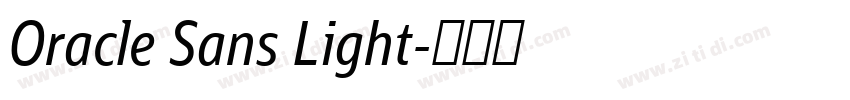 Oracle Sans Light字体转换